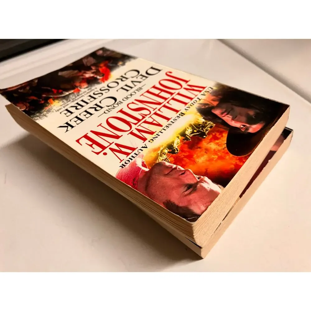 William W. Johnstone, Blood Brothers, Western Paperback Book‎ Lot of 2, Death